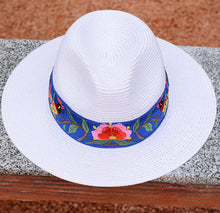 Load image into Gallery viewer, National style Embroidered Hat Straw Hat Sun-proof Visor Big Brim Summer Days Ladies National hat