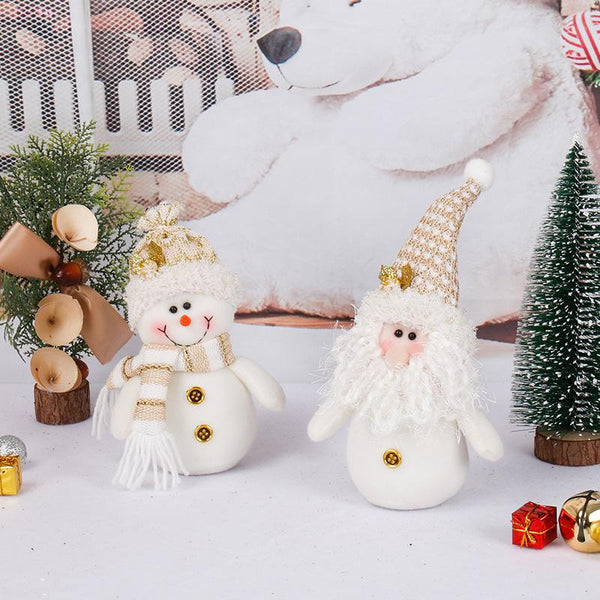 New Santa Claus Snowman Doll Christmas Decorations Lovely Christmas Ornaments Creative Gifts