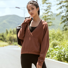 Load image into Gallery viewer, Yoga Sportswear New Solid Color Fitness and Leisure Yoga Clothes Women&#39;s Outdoor Running Sweater Hoodie Long Sleeve Coat