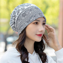 Load image into Gallery viewer, Pullover hat ethnic style bag head hat pile hat dual-purpose bib