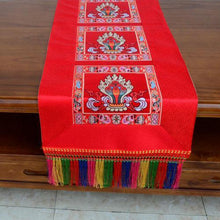 Load image into Gallery viewer, Tibetan-style folk tablecloth retro long table tea tablecloth Buddha hall decoration