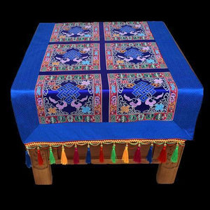 Tibetan-style folk wind tablecloth custom retro long table tea tablecloth Buddha hall decoration for tablecloth Buddha tablecloth