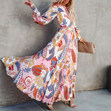 Load image into Gallery viewer, Plus size elegant print casual dress