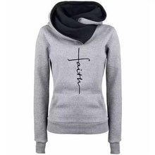 Load image into Gallery viewer, Lapel pattern embroidered hooded personalized sweater bottoming shirt