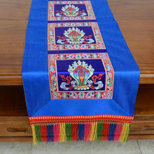 Load image into Gallery viewer, Tibetan-style folk tablecloth retro long table tea tablecloth Buddha hall decoration