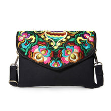 Load image into Gallery viewer, Embroidered Canvas Satchel Women&#39;s Single Shoulder Mini Messenger Bag Embroidered Bag