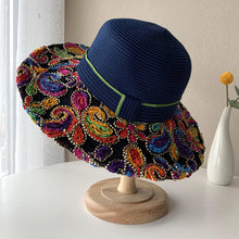 Load image into Gallery viewer, Shade hat beach women&#39;s summer ethnic style sunscreen straw hat