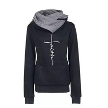 Load image into Gallery viewer, Lapel pattern embroidered hooded personalized sweater bottoming shirt