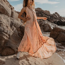 Load image into Gallery viewer, Summer sexy sleeveless halterneck lace-up open-back print dress