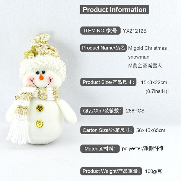 New Santa Claus Snowman Doll Christmas Decorations Lovely Christmas Ornaments Creative Gifts