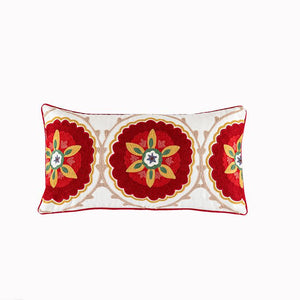 New embroidered retro Bohemian style cushion cover tassel wool ball  cushion cover