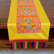 Load image into Gallery viewer, Tibetan-style folk tablecloth retro long table tea tablecloth Buddha hall decoration