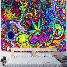 Load image into Gallery viewer, Psychedelic Mushroom Indian Mandala Tapestry Wall Hanging Bohemian Gypsy Psychedelic Tapiz Witchcraft Tapestry