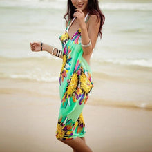 Load image into Gallery viewer, Women Floral Beach Dress Sexy Sling Beach Cover-ups