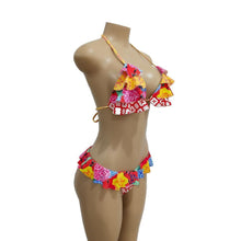 Load image into Gallery viewer, Pleated Ruffled Straps Sexy Sweet Bikini