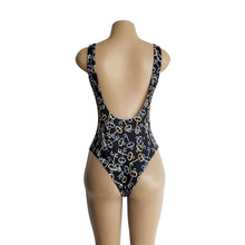 Load image into Gallery viewer, Keys Pattern Print One Piece Swimsuit