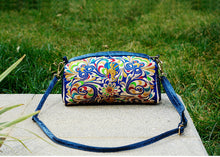 Load image into Gallery viewer, New National Style Embroidered Flower Bag Zipper Horizontal Casual Versatile Messenger Single Shoulder Bag Small Square Bag