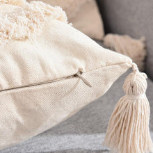 Load image into Gallery viewer, Tassels Decorative Cushion Cover 45x 45cm/30x50cm Beige Sofa Pillow Case Cover Handmade Home Decoration for living Room Bed