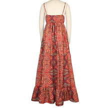 Load image into Gallery viewer, Woman&#39;s Boho Dress V-Neck Sleeveless Spaghetti Strap Long Dress