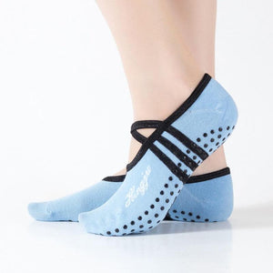 Yoga Socks Women Round Head Backless Cotton Non-Slip Bandage Sports Socks Ventilation Pilates Ballet Socks Dance Sock Slippers