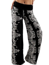 Load image into Gallery viewer, Women&#39;s Plus Size Pants Fashion High Waist Printed Casual Yoga Wide Leg Pants