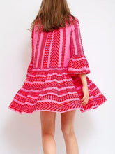 Load image into Gallery viewer, Boho Printed Tribal Bell Sleeve Dresses