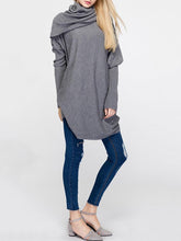 Load image into Gallery viewer, Pure Color Turtleneck Long Sleeve Loose Sweaters For Women