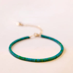 Spring green very fine Turquoise Bracelet Antique Jewelry Vintage K gold fresh green Female Minority Bracelet
