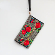 Load image into Gallery viewer, Ethnic Embroidery Bag Ladies Embroidery Coin Purse Hand Shoulder Dual-purpose Leisure Bag