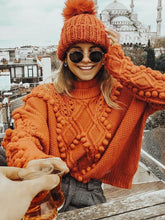 Load image into Gallery viewer, Loose Solid Color Knitting Sweater Tops