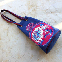 Load image into Gallery viewer, Original ethnic style patch embroidery small handle with special bag