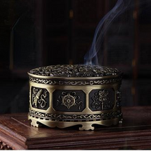 Load image into Gallery viewer, All-metal cloisonne enamel Tibetan incense burner