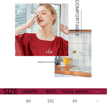 Load image into Gallery viewer, Silk Nightwear Women&#39;s Summer Bats Sleeve Sleeping Skirt Women&#39;s Summer Size Clothing