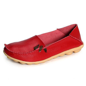 Big Size Soft Multi-Way Wearing Pure Color Flat Loafers