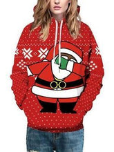 Load image into Gallery viewer, Santa Claus pattern street fashion digital printing couple loose sweater