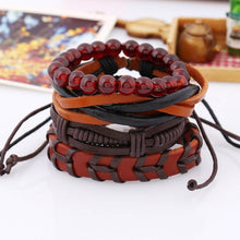 Load image into Gallery viewer, Retro Set Bracelet DIY Braided Rope Leather Bracelets