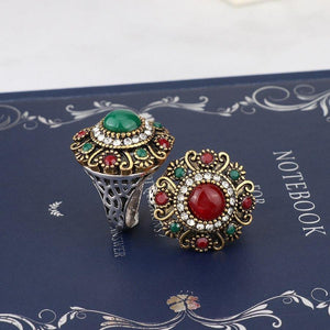 Unique Vintage Wedding Turkey Crystal Jewelry Rhinestone Ring