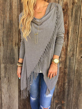 Load image into Gallery viewer, Classic Tassel Slash Sweater Top