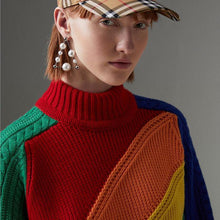 Load image into Gallery viewer, New Rainbow Striped Sweater Female Knit Top