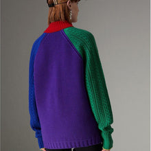 Load image into Gallery viewer, New Rainbow Striped Sweater Female Knit Top