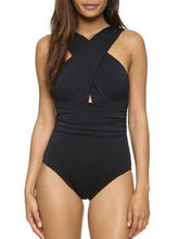 Load image into Gallery viewer, Cross Halter One Piece Swimsuit