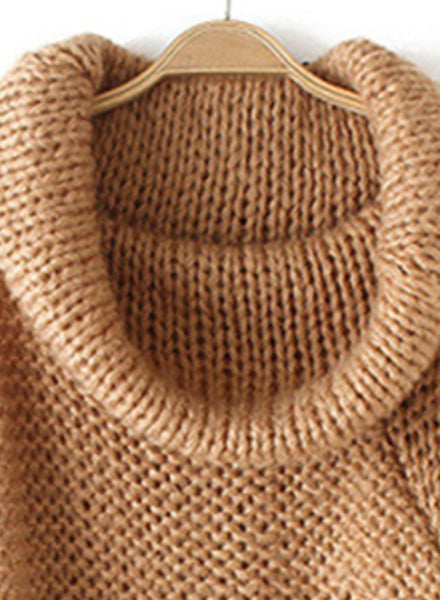Elegant Slash Neck Off Shoulder Long Sleeve Solid Color Sweater