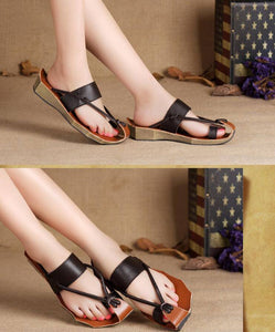 Women Summer Leather Sandals